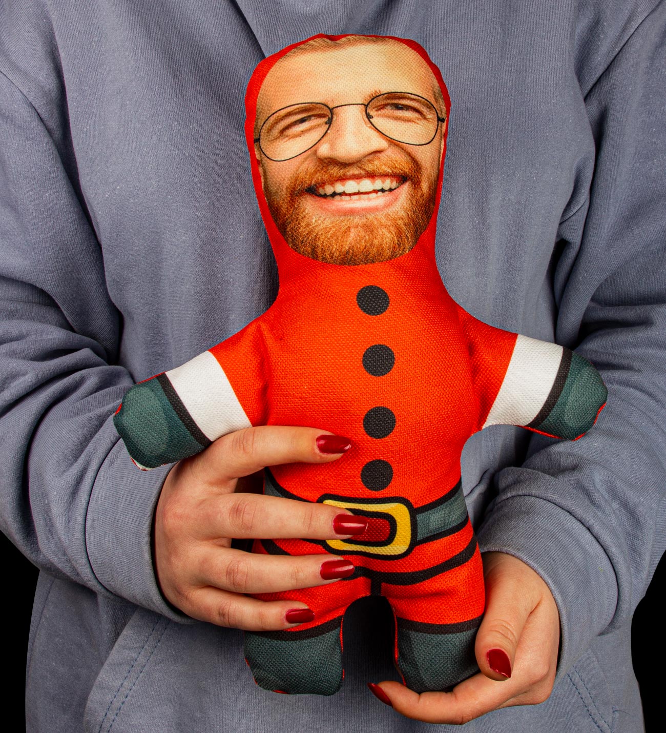 Kişiye Özel Noel Baba Peluş Bebek
