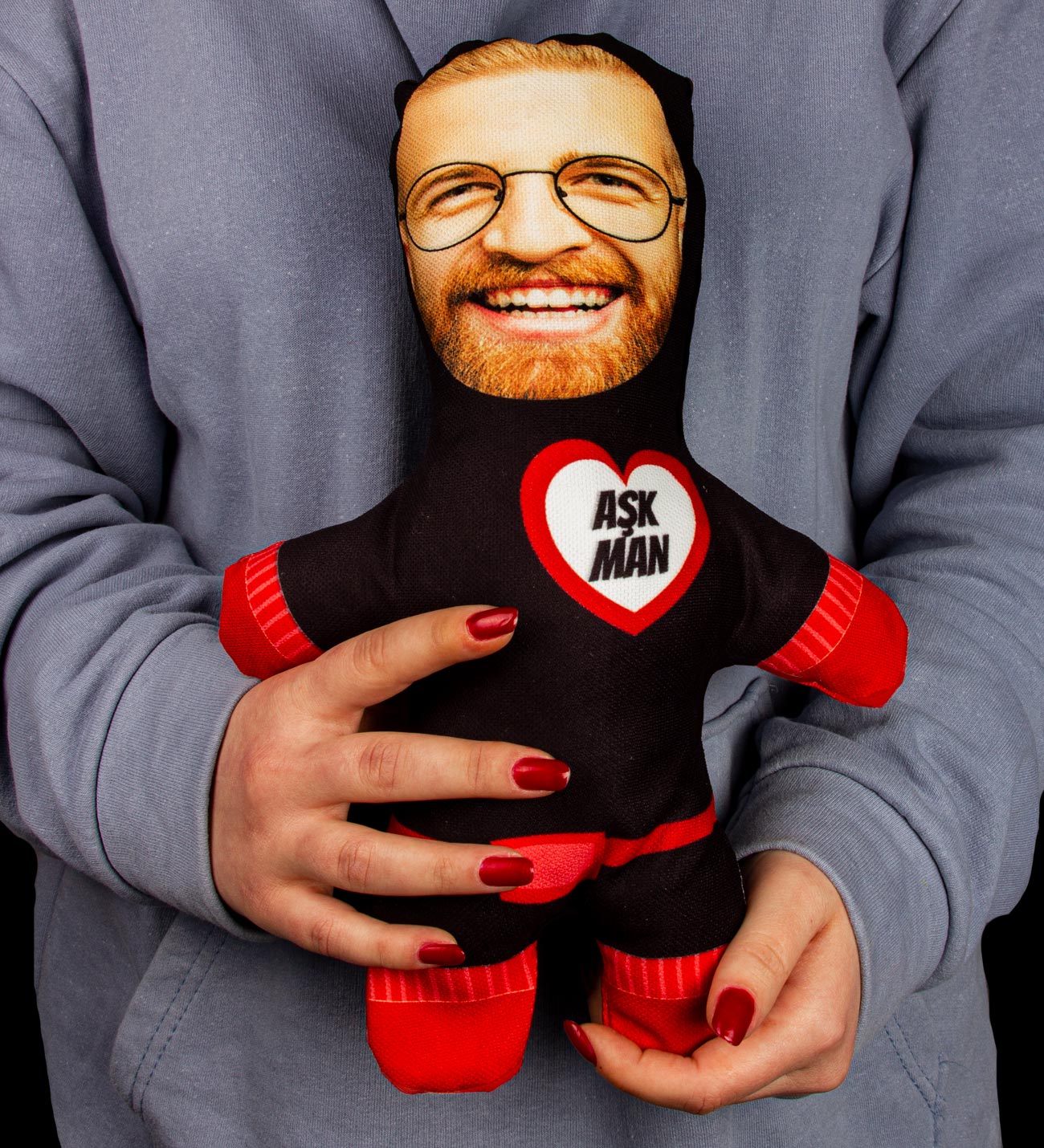Kişiye Özel AŞK MAN Peluş Bebek