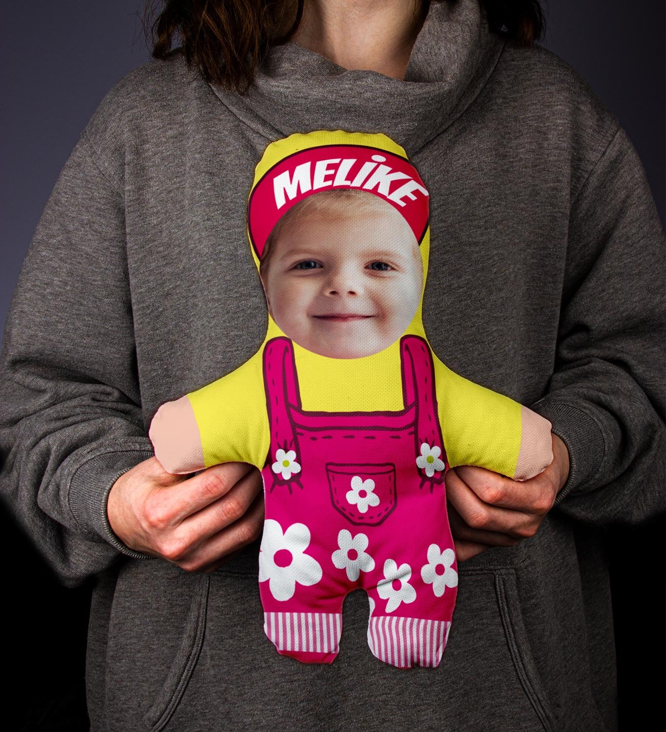 Kişiye Özel Kız Çocuk Peluş Bebek
