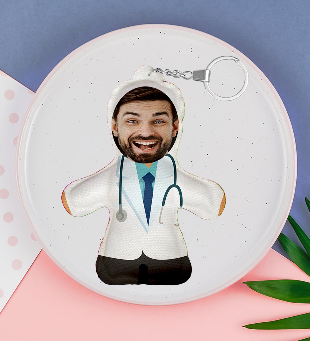 Kişiye Özel Erkek Doktor Anahtarlık