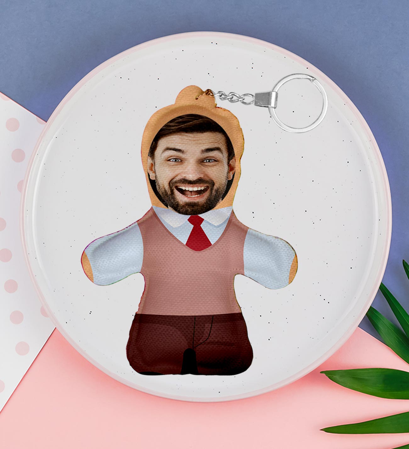 Kişiye Özel Erkek Öğretmen Anahtarlık