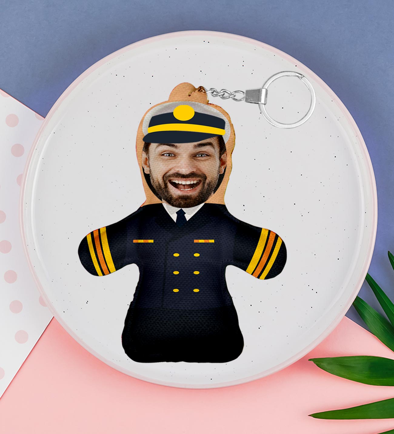 Kişiye Özel Erkek Pilot Anahtarlık